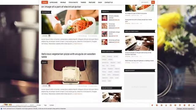 Bblog - Blog Magazine WordPress Theme смотреть онлайн