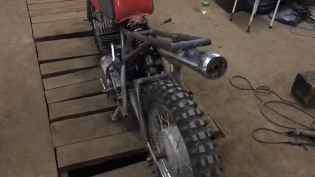 Часть 5 ИЖ Юпитер 5 переделка под кроссовый мотоцикл