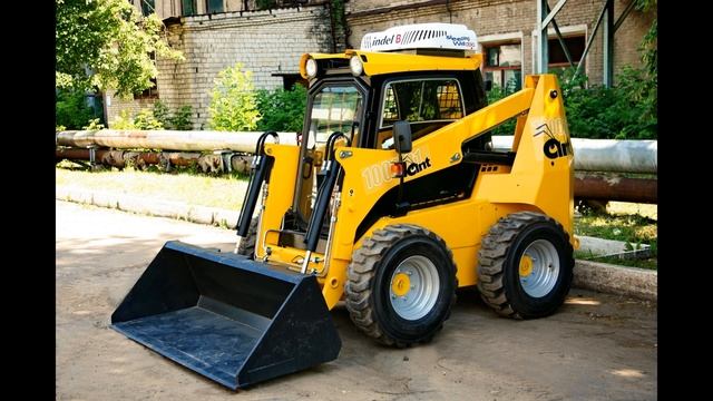 Погрузчик (аналог Bobcat) ANT-1000 с навесками смотреть онлайн