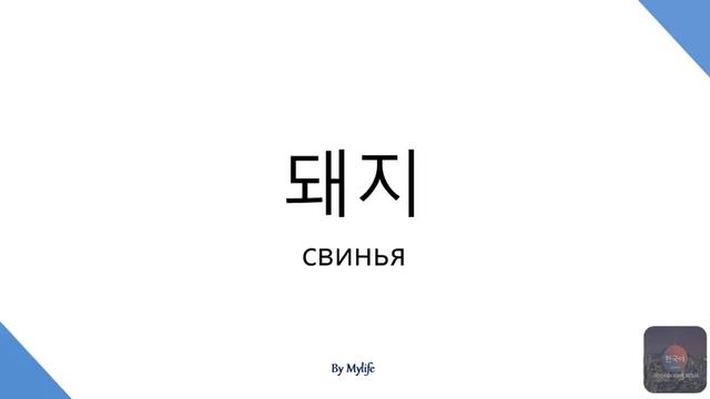 Корейский Словарик #018 - 동물2 (животное) смотреть онлайн