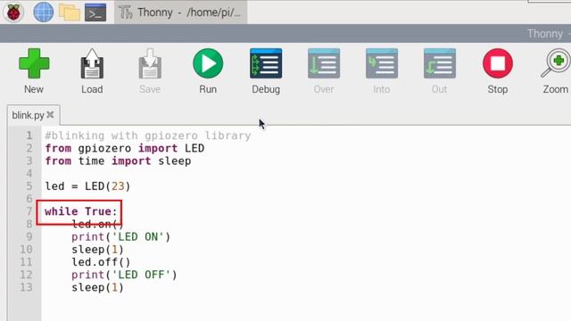 How to Blink LED using Raspberry pi 4 | Python Script смотреть онлайн