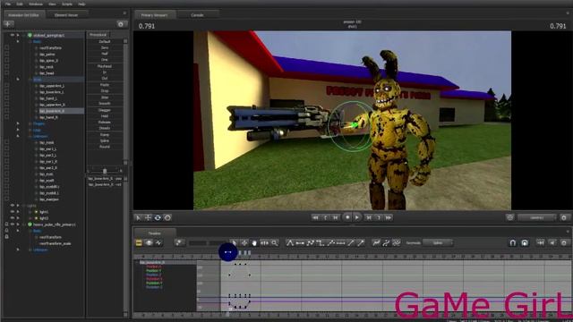 Урок SFM. Привязываем модели и Частицы.  Программа SFM. Спрингтрап с крутым бластером.