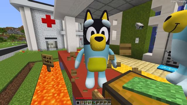 7 HACKS de CONSTRUCCIÓN SEGURA de la FAMILIA BLUEY contra BINGO MUTANTE en MINECRAFT смотреть онлайн