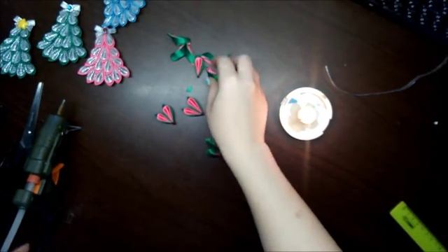 Мини ёлочка канзаши/ Новогодний DIY/Ёлочка канзаши на магните смотреть онлайн