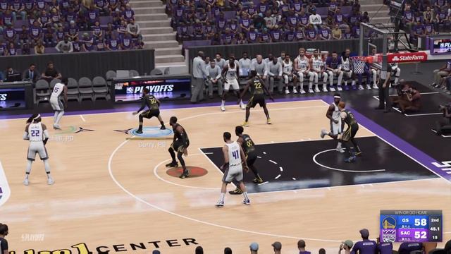NBA 2K23 Playoffs - Golden State Warriors VS Sacramento Kings - Round 1 - Game 7 - who will win? смотреть онлайн
