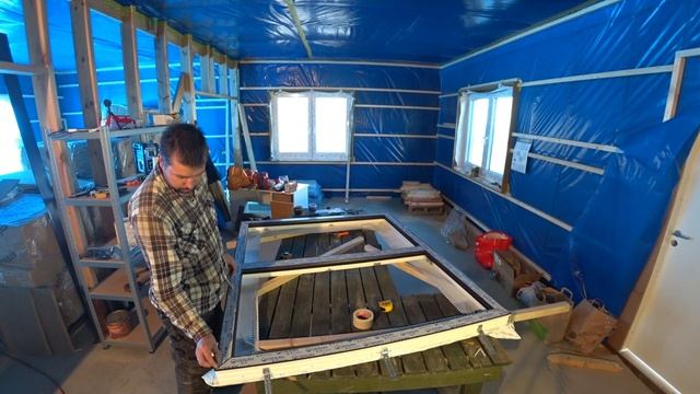 Правильная установка окон в каркасном доме. Псул + Пароизоляция. Личный опыт - Стройка. Серия #25 смотреть онлайн