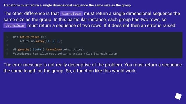 Apply vs transform on a group object смотреть онлайн