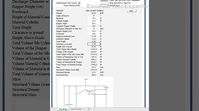 Silo Design Based On Diameter