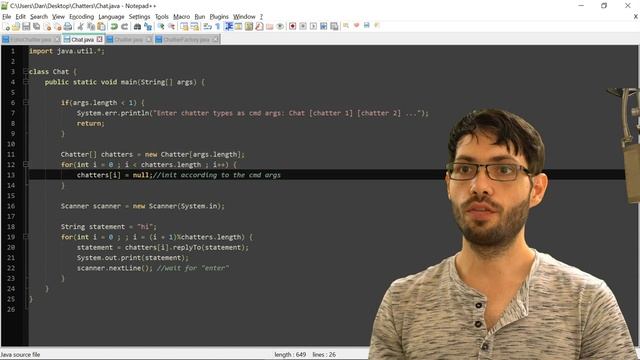 JavaStream 3 (chatters) part 4: factory, String format смотреть онлайн