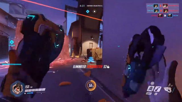 Overwatch - Tracer highlights смотреть онлайн