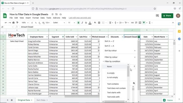 How to Filter Spreadsheet Data in Google Sheets | How to Create Filters in Google Sheets смотреть онлайн