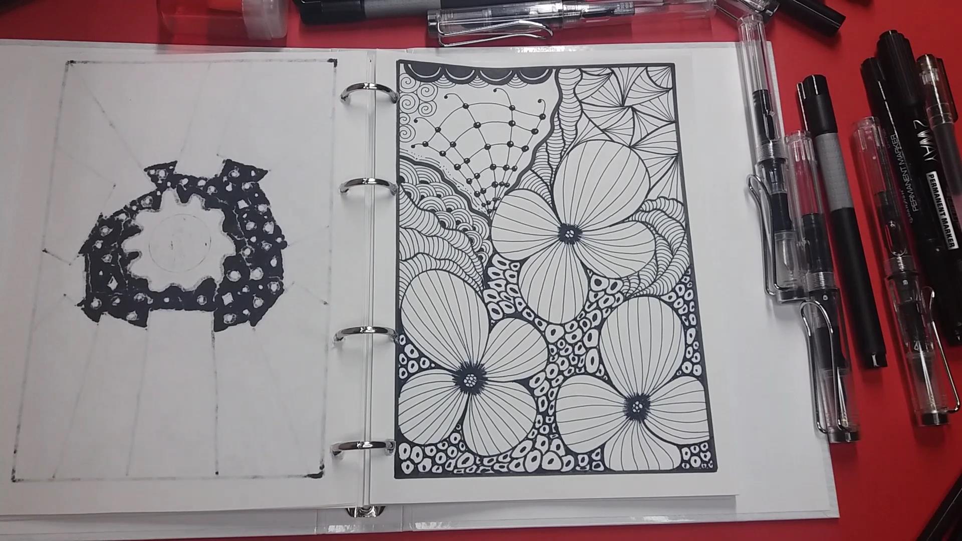 Обзор скетчбука#Дудлинг#Doodle#Art#Easy#Drawing#Zenart#Sketchbook#Дудл#Зендудлинг#How To Draw Doodle