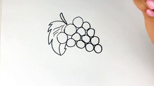 Bolalar uchun Uzum rasm chizish/Drawing Grape for children/Рисование Виноград для детей смотреть онлайн