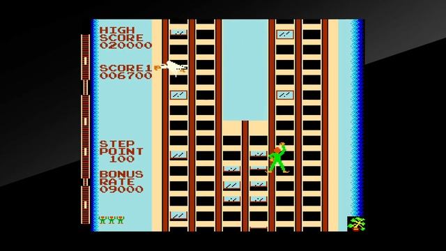 Arcade Archives Crazy Climber 100% Run