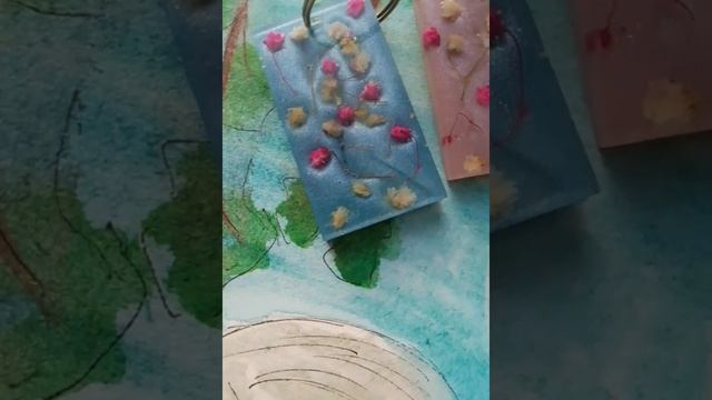 Брелки из эпоксидной смолы Цветочные как глоток лета. смотреть онлайн
