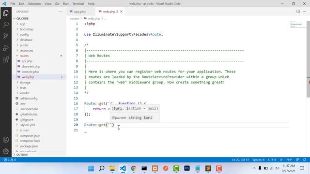 Laravel 8 QrCode Generate Bangla Tutorial | How to Generate QrCode in Laravel смотреть онлайн
