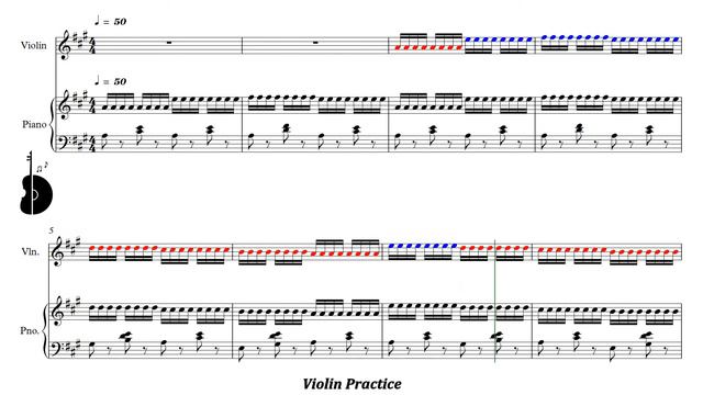 Suzuki Violin Book 1 | Twinkle Twinkle Little Star | Variation E | Piano Accompaniment | PPM = 50 смотреть онлайн