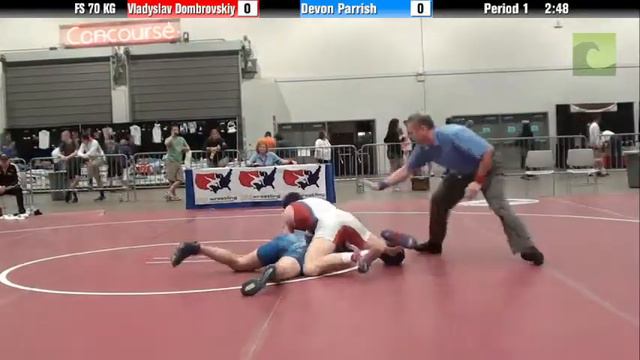Mens FS FS 70 KG - Vladyslav Dombrovskiy vs. Devon Parrish смотреть онлайн