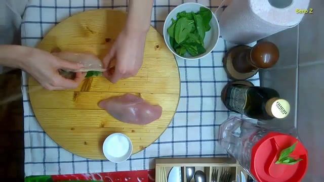 Как приготовить Куриную грудку со шпинатом.Видео рецепт смотреть онлайн