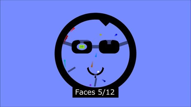 Faces 2 : 12 times elimination - Algodoo marble race смотреть онлайн