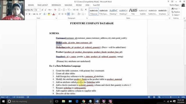 Database lab Exercise 1 смотреть онлайн