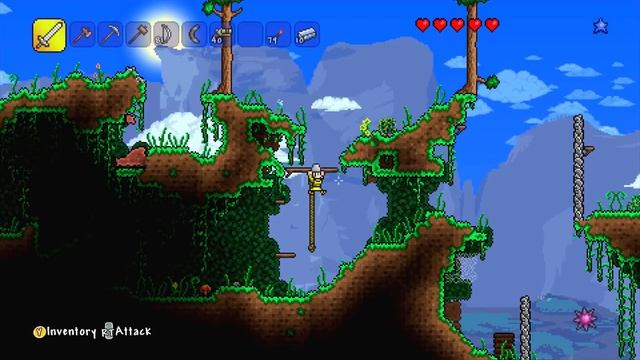 Terraria Xbox 360 - Swinging Sword [15] смотреть онлайн