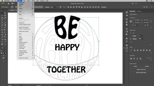 Make a GroovyText Morph in Adobe Illustrator смотреть онлайн