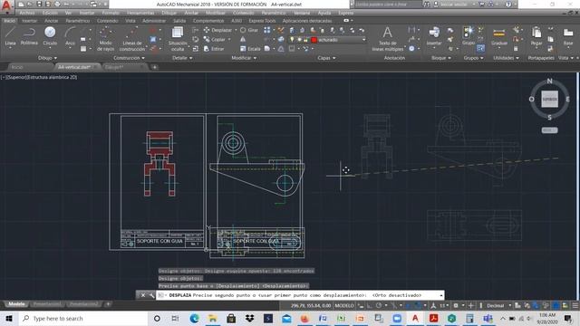 Autocad Mechanical 2018. Ejercicio 32 Dibujo de definición usando un formato hoja A2 смотреть онлайн