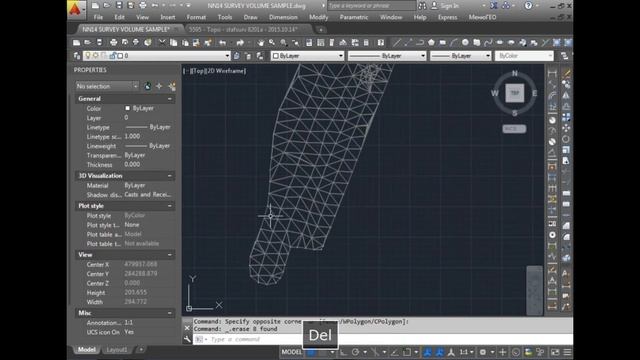 AutoCAD. Выноска высоты точек. Горизонтали смотреть онлайн