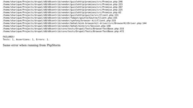 Drupal: mkdir permission denied error when running Browser based test смотреть онлайн