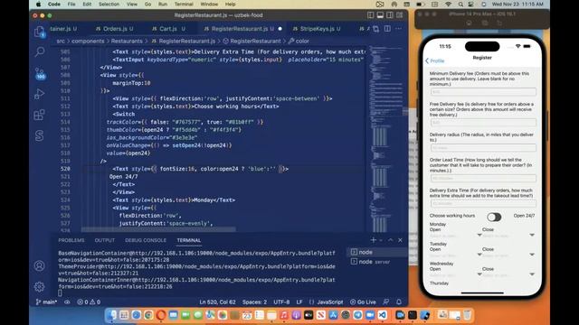 28- Open 24/7 option (restoran menu app) смотреть онлайн