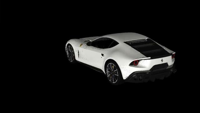 The brand New Ferrari Omologata real-time rendering /time-lapse speed rendering test for CGI смотреть онлайн