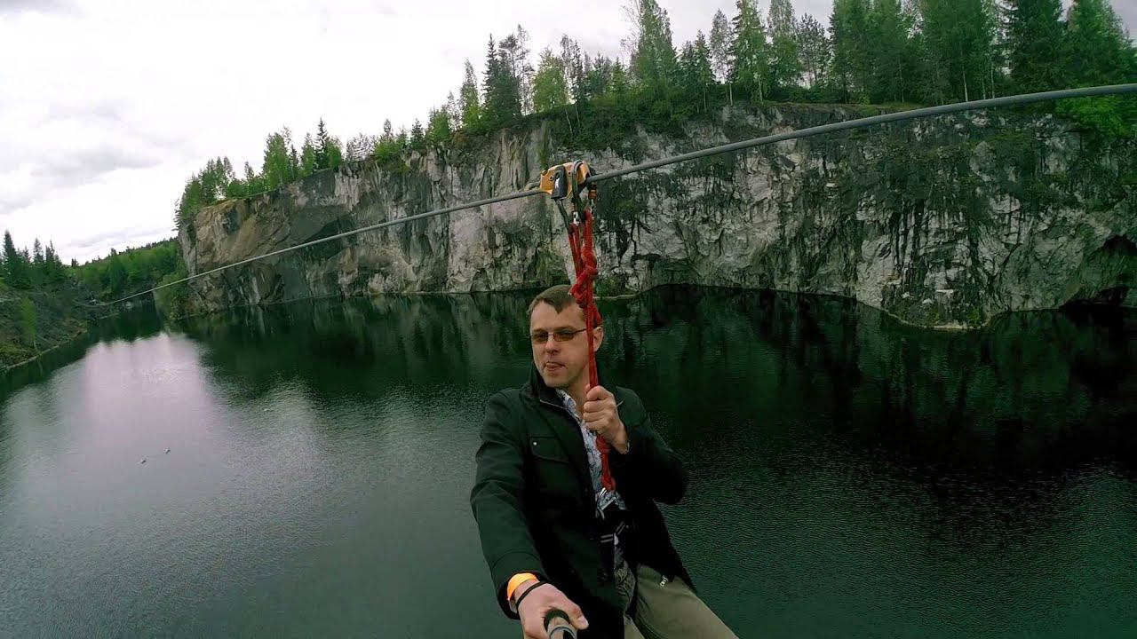 Мраморный каньон РУСКЕАЛА тарзанка видео смотреть онлайн