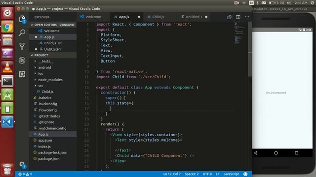 React -native tutorial # 4 understand the concept of props смотреть онлайн