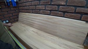 Учимся деревообработке, банкетка из бука.