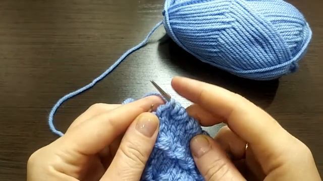 Узелки. Красивый горизонтальный узор спицами. смотреть онлайн
