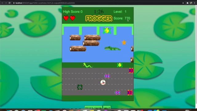 FROGGER - Javascript Game смотреть онлайн