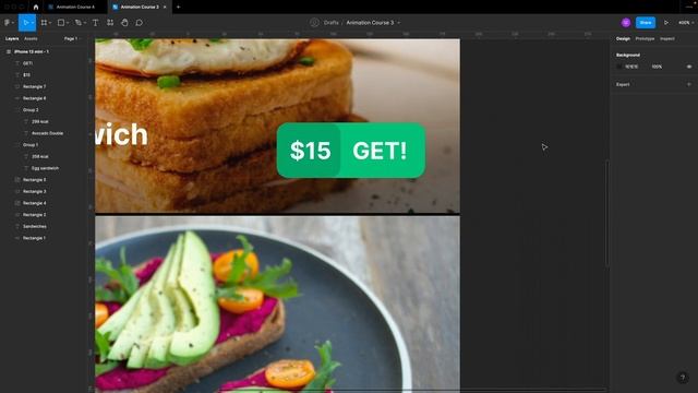 AWESOME accordeon tabs - Free UI animation course in Figma - part 3 смотреть онлайн