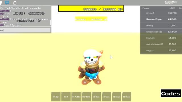 Roblox Sans Multiversal Battles: 3D ink sans showcase смотреть онлайн