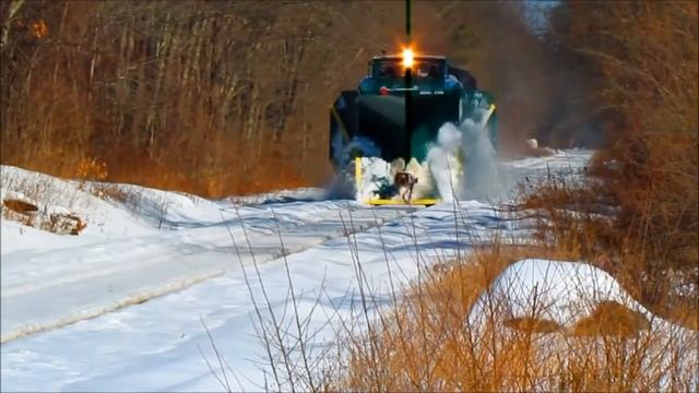 Снегоуборочные поезда.