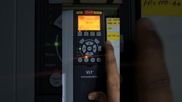 Danfoss FC302 Drive/ VFD Manual Operation Ll Run Motor In Manual Mode