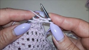 САМАЯ ПРОСТАЯ СЕТКА спицами.