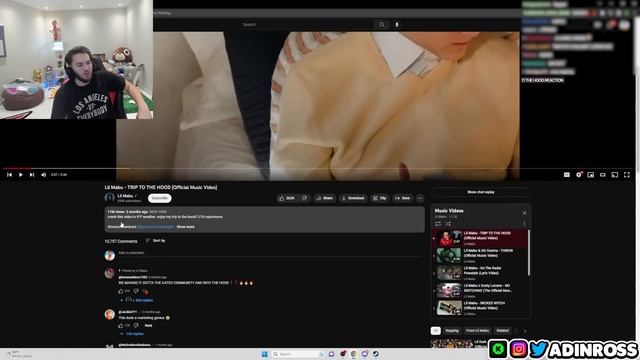 Adin Ross Reacts To LIL MABU смотреть онлайн