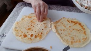 Рисовые блинчики! Готовим вкусные блинчики с добавлением рисовой муки! Блинчики с начинкой