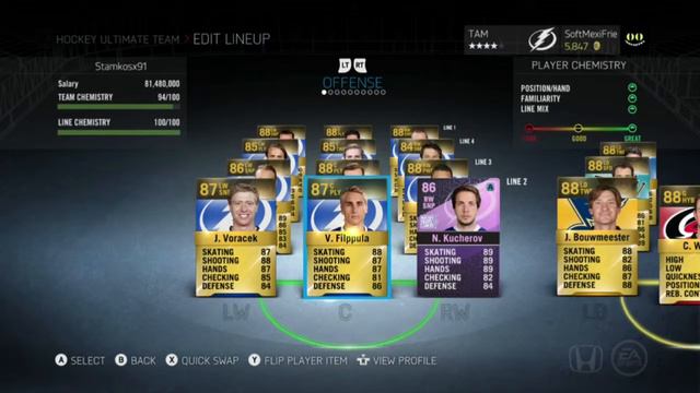 NHL 15 Hockey Ultimate Team Channel | Team Review смотреть онлайн