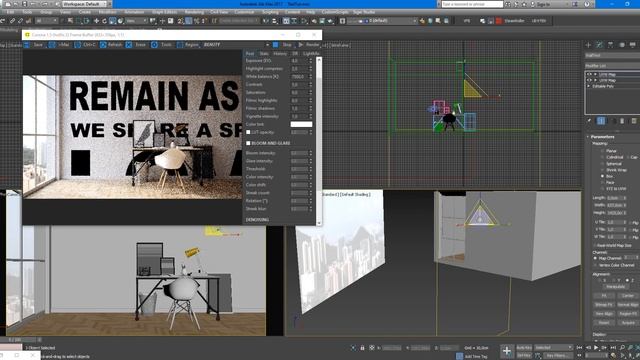 Wall TEXT in Corona Renderer | 3Ds Max | Tutorials for beginners смотреть онлайн