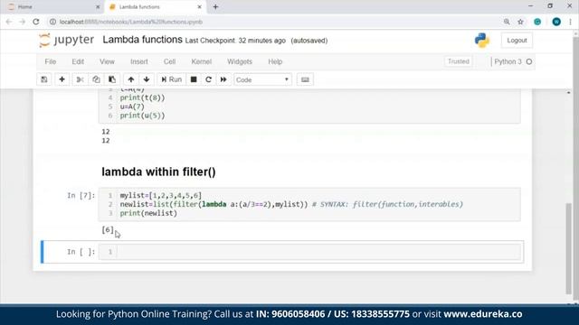 Python Lambda Expressions | Python Anonymous Function | Python Tutorial | Edureka | Python Rewind- смотреть онлайн