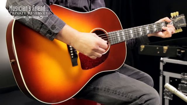 Gibson 2016 J-45 Progressive Slope Shoulder Dreadnought Acoustic-Electric Guitar, Autumn Burst смотреть онлайн