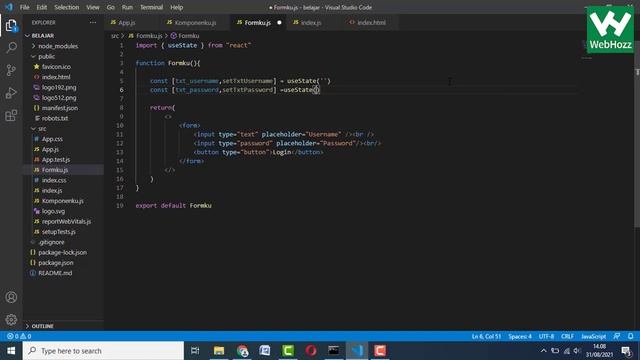 Belajar React JS : Bekerja dengan Form смотреть онлайн