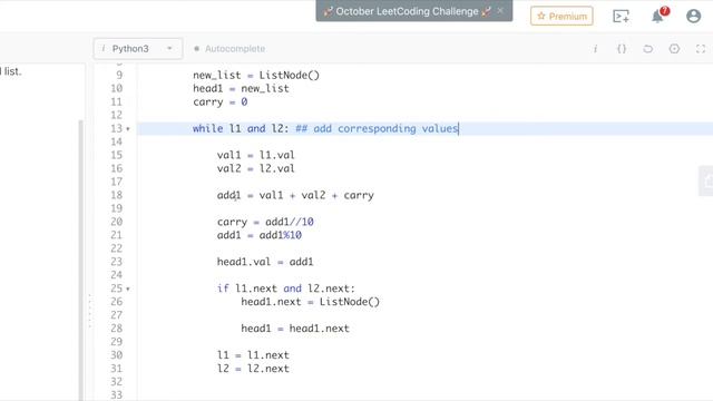 LeetCode Add Two Numbers Problem #2 | Python Solution смотреть онлайн